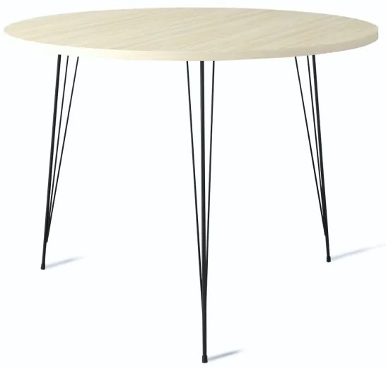 Tavolo da pranzo SANDALF 75x90 cm beige/nero