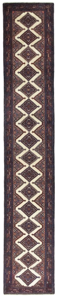 Hamedan Tappeto persiano 80 x 460 Beige (Iran) Annodato A Mano
