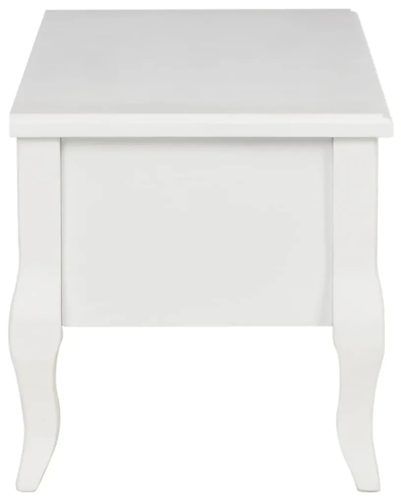 280048  mobile porta tv bianco 100x35x35 cm in legno