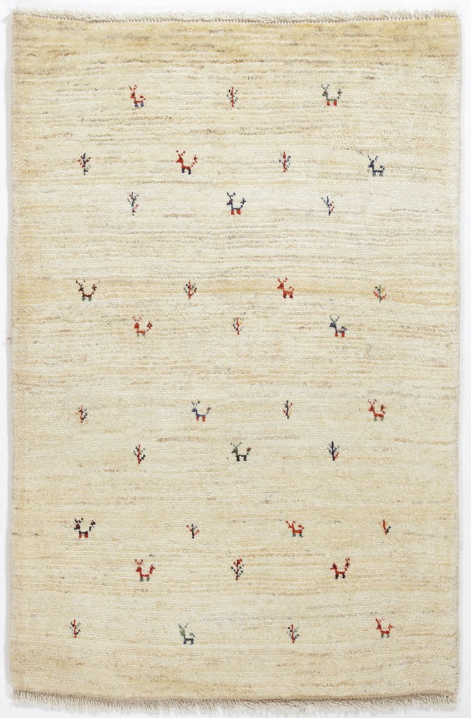 Gabbeh Tappeto 80x130 (Iran) Annodato A Mano