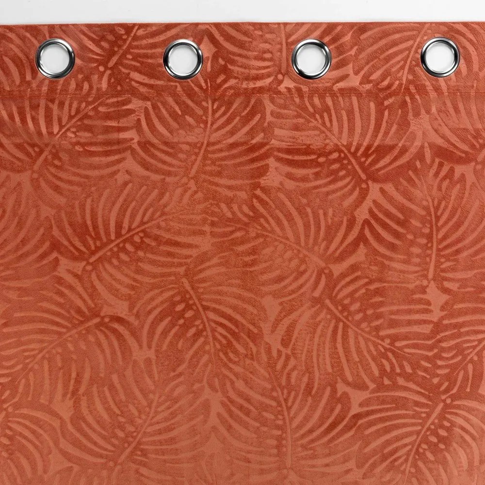 Tenda in velluto color mattone 140x240 cm Analia - douceur d'intérieur