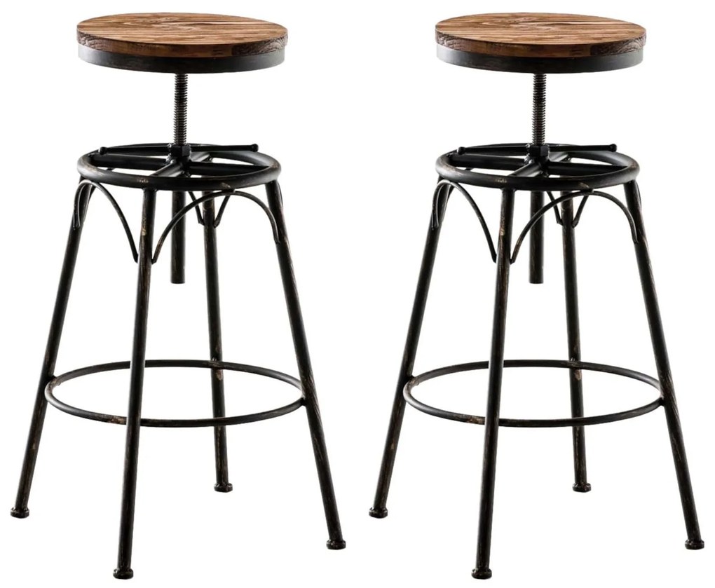 Sgabelli Barhocker Beam - Set Da 2 / Bronze