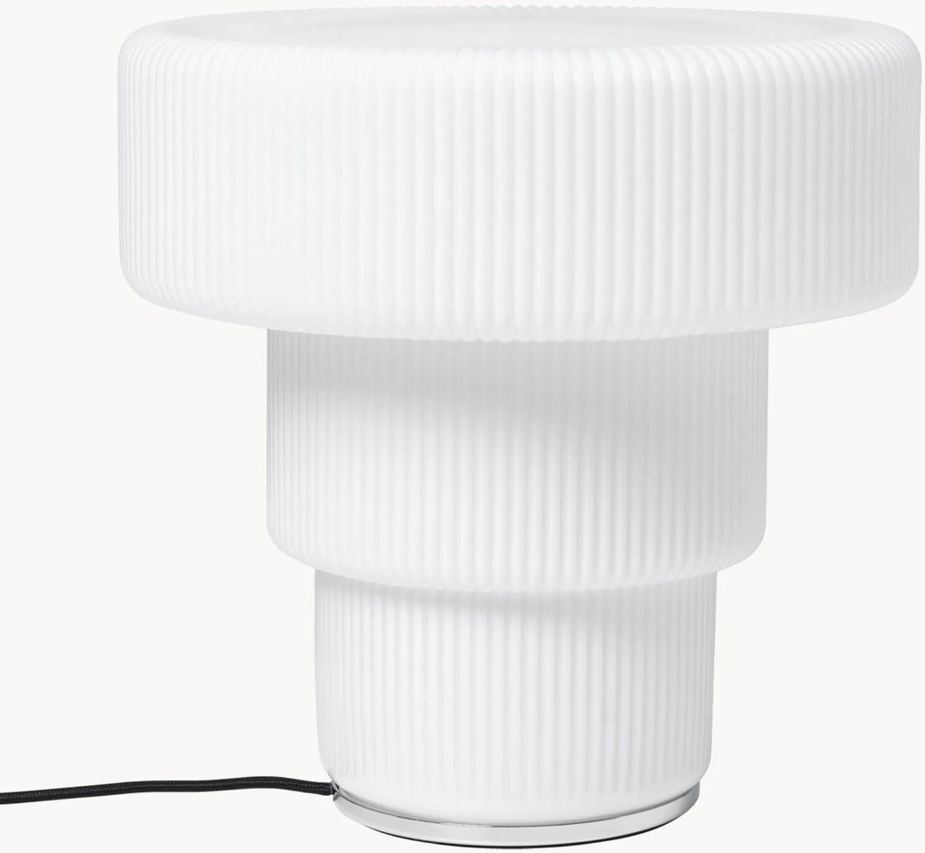 Lampada da tavolo a LED in vetro soffiato Ripple