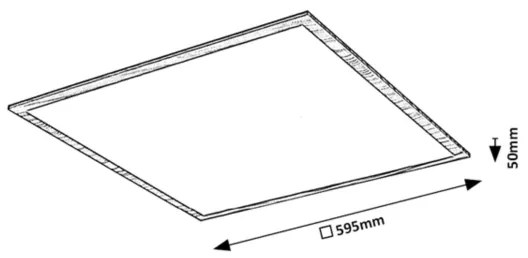 Rabalux 6908 - Pannello LED Attaccato ALMOND LED/40W/230V 4000K