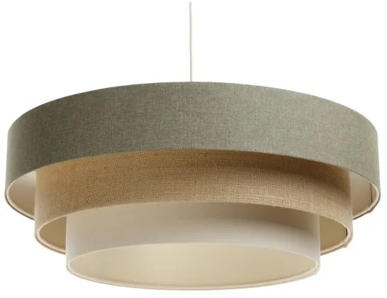 Lampadario a sospensione con filo BOHO TRINITI 1xE27/60W/230V grigio/beige/color crema