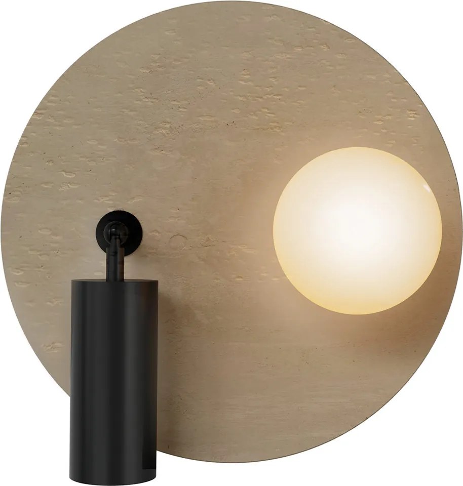 Applique da Parete GU10 e G9 Ø300mm in Pietra con Interruttore