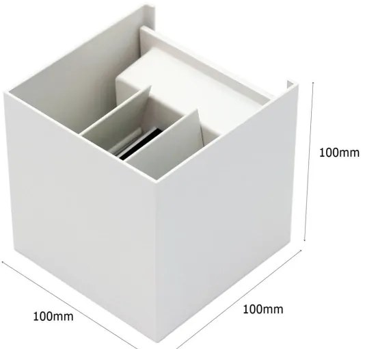 Applique da esterno LED 2xLED/3W/230V IP54 bianco