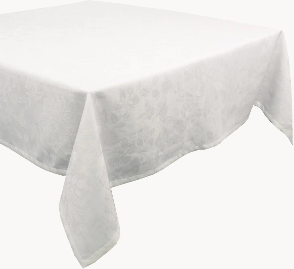 Tovaglia jacquard Mille Giverny Blanc