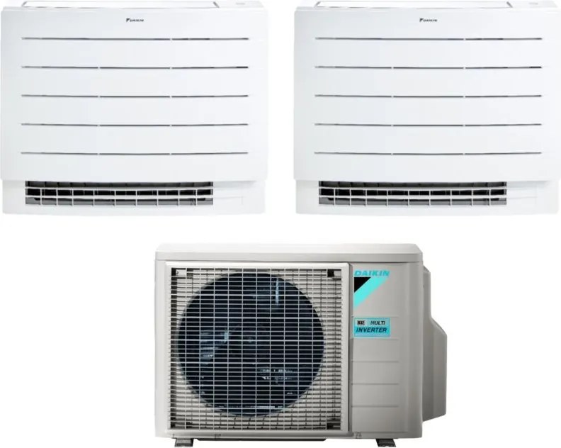 Daikin - Climatizzatore Condizionatore a Pavimento Dual Split serie perfera fvxm-a 9+9 con 2MXM40A R-32 Wi-Fi Integrato 9000+9000 Con Telecomando ad