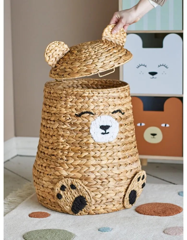 Cesto per bambini in giacinto d'acqua di colore naturale ø 40x57 cm Timone - Bloomingville Mini