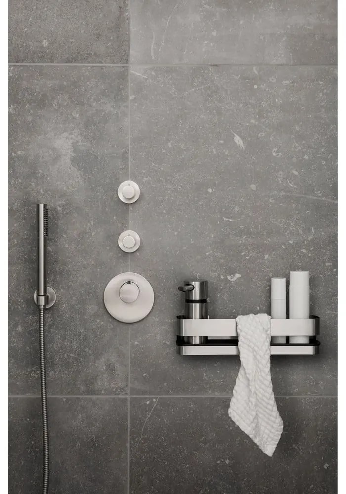 Mensola da bagno in acciaio inox opaco Areo, lunghezza 34 cm Nexio - Blomus