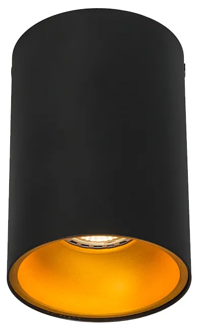 Faretto Smart nero con oro incl. Sorgente luminosa WiFi GU10 - Deep