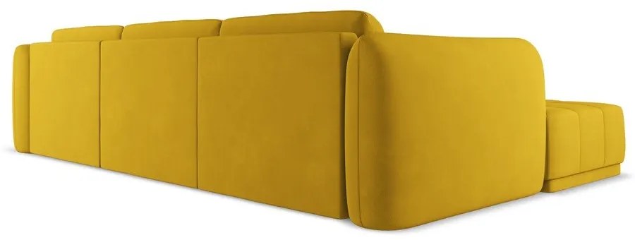 Divano angolare giallo (con penisola a sinistra) Hoku – Makamii