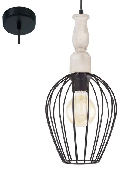 Eglo 49782 - Lampada a sospensione NORHAM 1xE27/60W