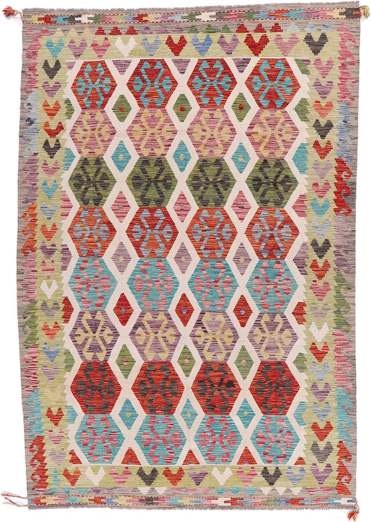 Kilim Tappeto 310x200 (Pakistan) Tessuto A Mano