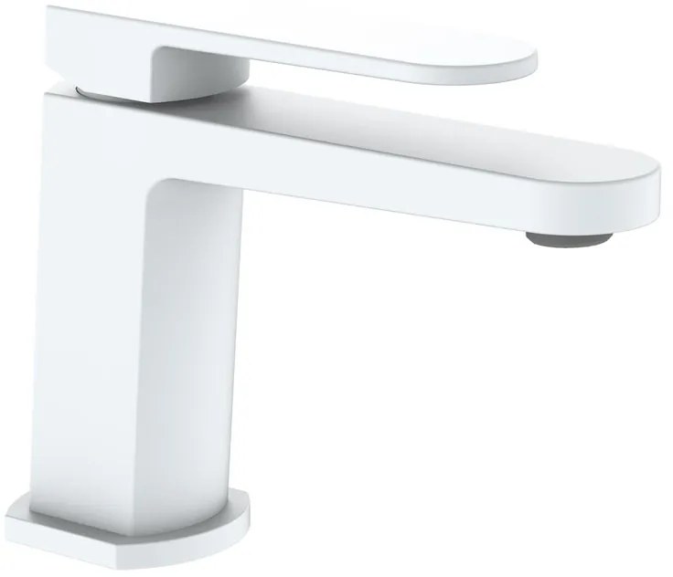 Rubinetto per lavabo a canna bassa Zefir bianco pvd AQUASANIT