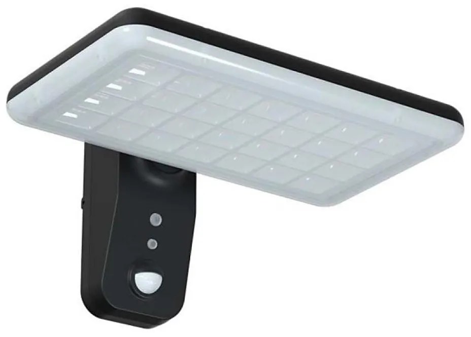 Lampada solare da parete LED con sensore 15W 3,2V 4000K/6000K IP65 nera