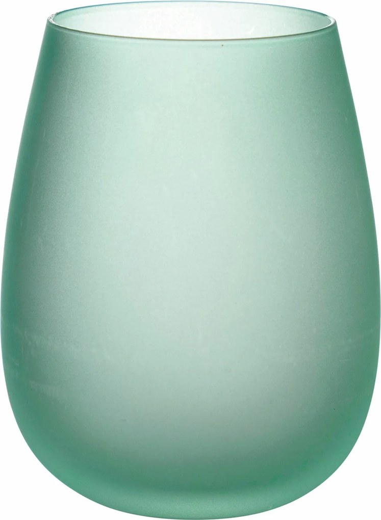 Set 6 Bicchieri Acqua Frosted in Vetro 500 ml VdE Tivoli 1996 Happy Hour...