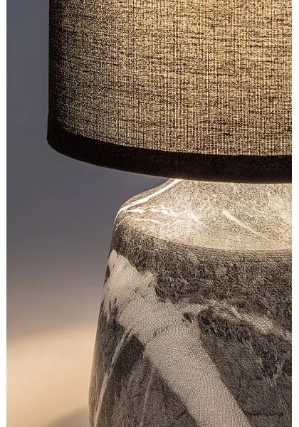 Rabalux 74066 - Lampada da tavolo NALISA 1xE14/40W/230V nero con effetto marmo