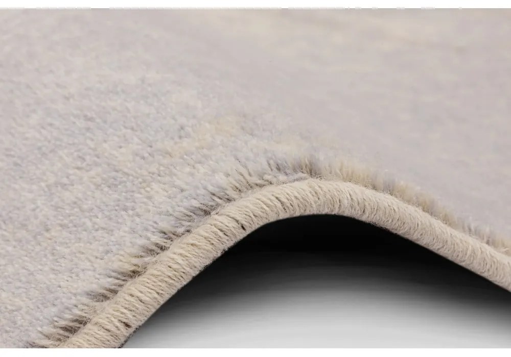 Tappeto in lana grigio crema 200x300 cm Lissey - Agnella