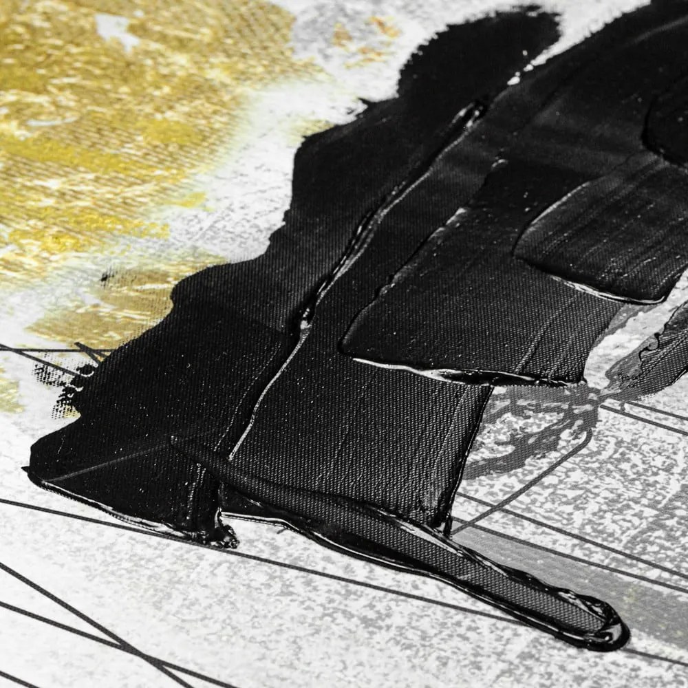 Quadro con elementi dipinti a mano 70x100 cm Fantasia I - Styler