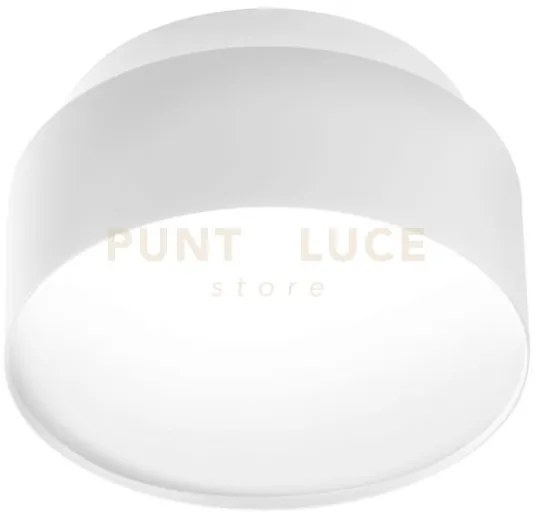 Gfa1072- faretto in alluminio d.14cm bianco satinato 2 luci led 300...