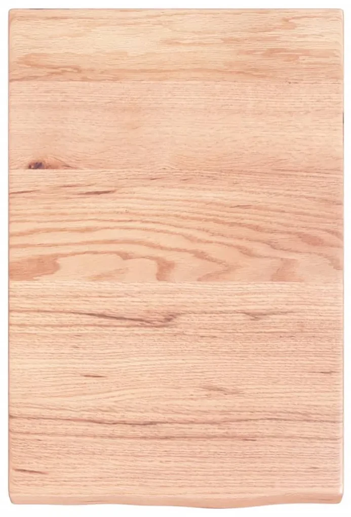 Ripiano muro marrone chiaro 40x60x4 cm massello rovere trattato