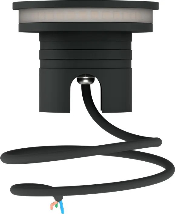 Faretto LED interrato da Giardino 6W IP67 Luce Radente 360°- Antracite