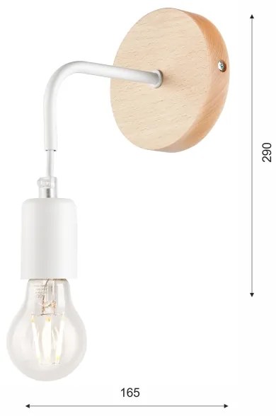 Lampada da parete ORAZIO 1xE27/60W/230V