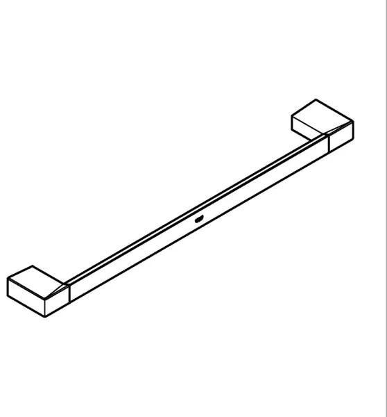 GROHE 40767000 - Porta asciugamani SELECTION CUBE 500 mm cromo lucido