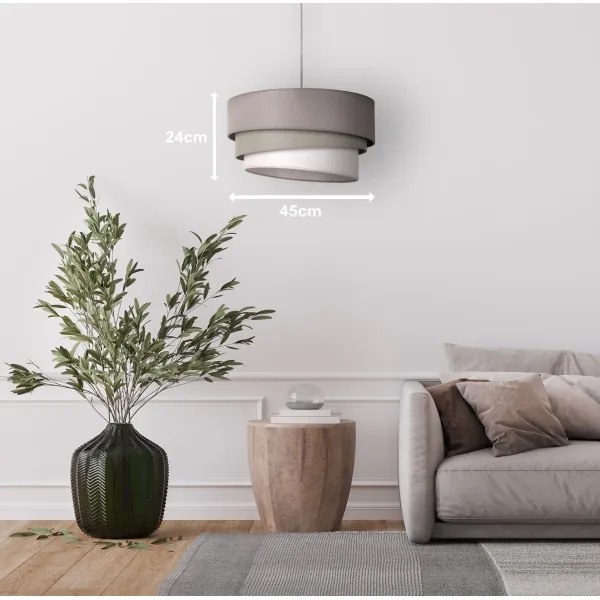 Duolla - Lampadario a sospensione con filo TRIO 1xE27/40W/230V diametro 45 cm