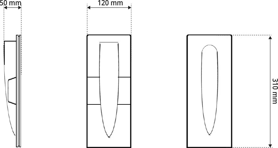 Segnapasso da Incasso GU11 a Goccia in Gesso Pitturabile