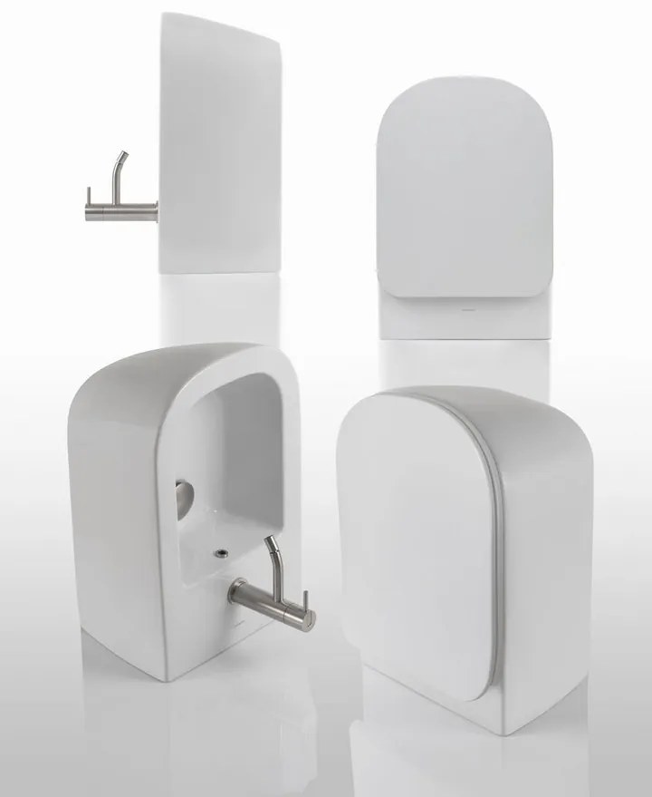 Antonio Lupi Design Komodo4 Bidet Monoforo Sospeso In Ceramica Bianco Satinato