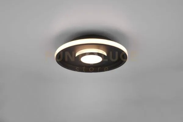 Plafoniera ascari led con dimmerazione nero 680810332