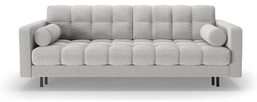 Divano grigio chiaro allungabile/con contenitore con rivestimento in bouclé 222 cm Bali – Cosmopolitan Design