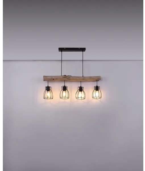 Globo 15326-4N - Lampadario a sospensione con filo MINA 4xE27/40W/230V