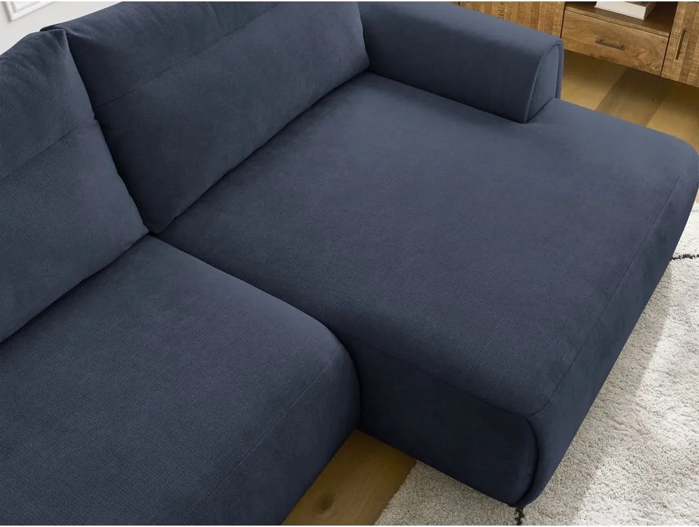 Divano angolare in blu scuro Aden – Bobochic Paris