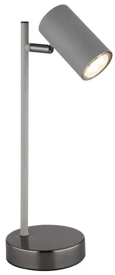 Globo 57911TS - Lampada da tavolo ROBBY 1xGU10/5W/230V grigio/antracite