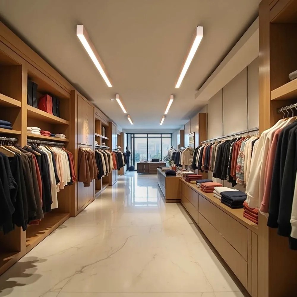 Lampada Lineare LED a Soffitto 65W 200cm Bianca con driver Philips Colore Bianco Variabile CCT