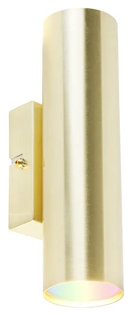 Lampada da parete intelligente in ottone con 2 GU10 Wifi - Jeana