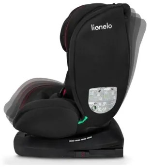 Lionelo - Seggiolino auto BASTIAAN i-Dimensioni 40-150 cm nero/rosso