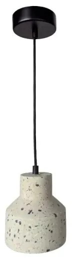 Lampadario a sospensione con filo TERRAZZO 1xE27/60W/230V diametro 12 cm color crema