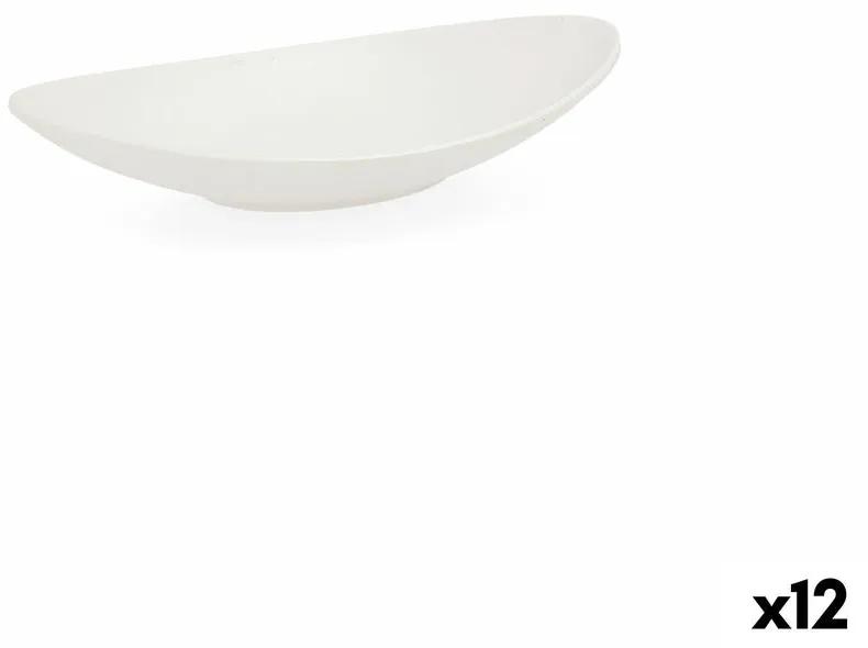 Piatto Fondo Quid Select Ovale Bianco Plastica (18 x 10,5 x 3 cm) (12 Unità)
