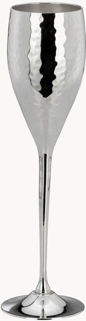 Set di 2 bicchieri da vino placcati argento Belinda