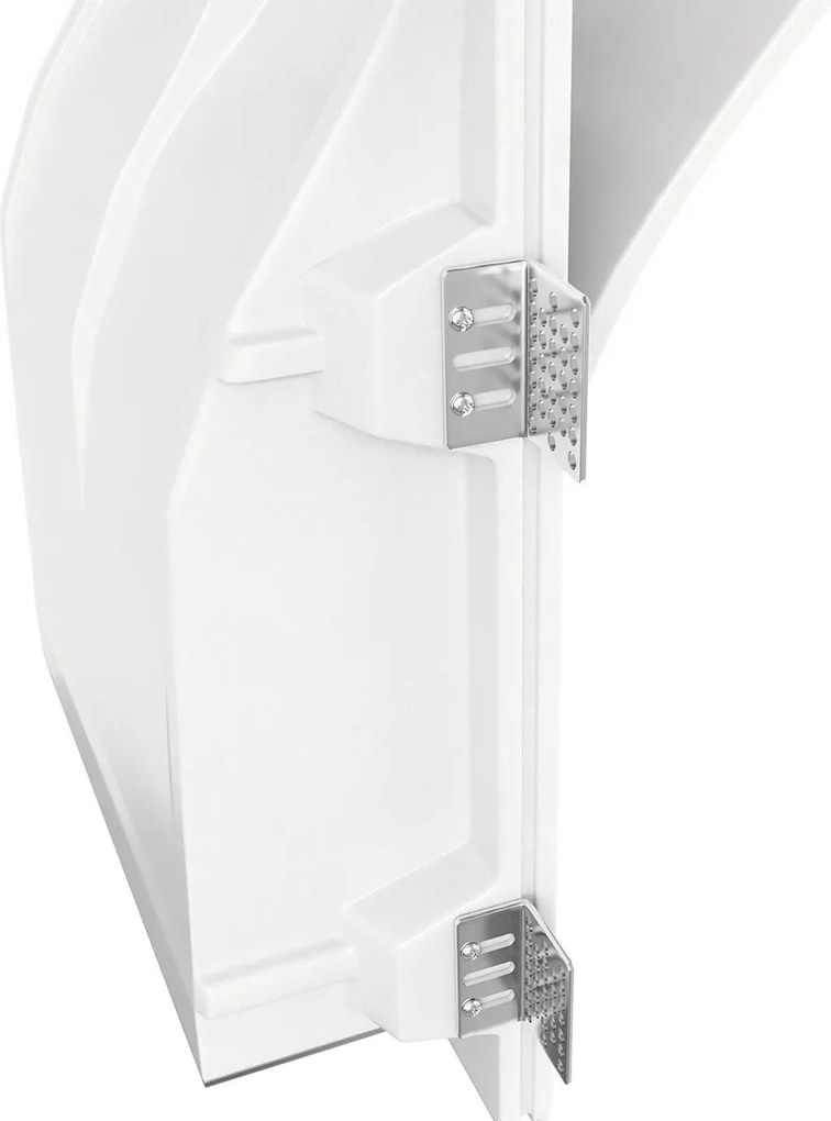 Applique Rettangolare da Incasso 2xE14 in Gesso Pitturabile