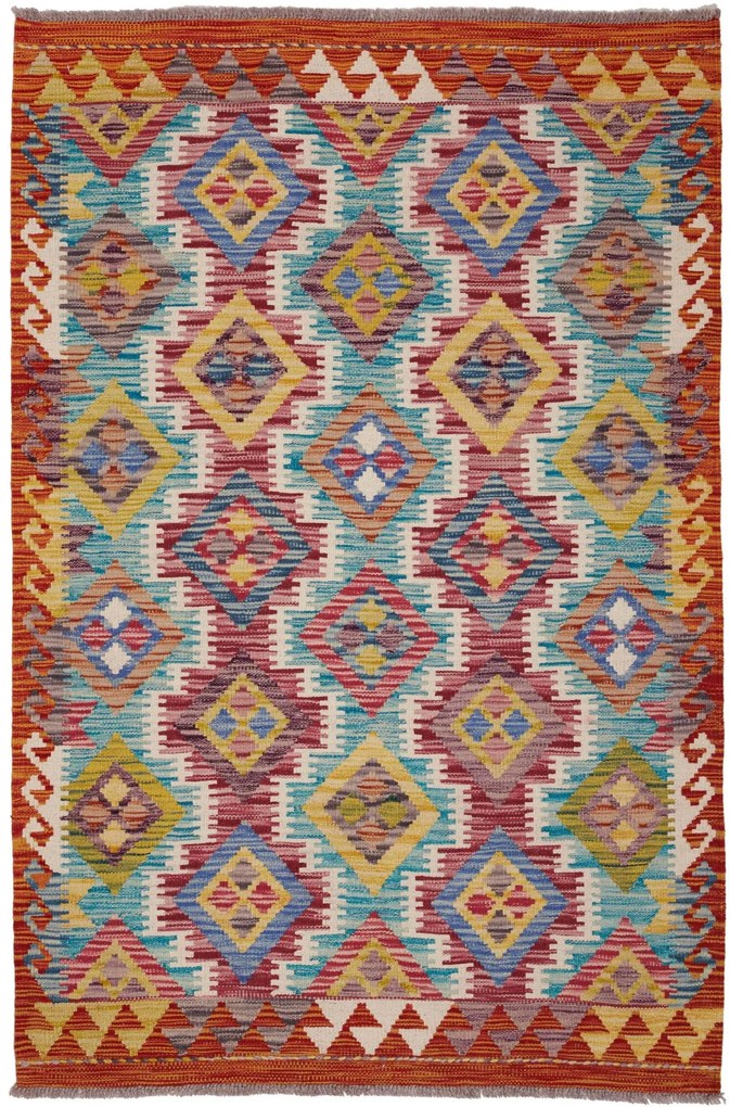 Kilim Tappeto 100x150 (Pakistan) Tessuto A Mano