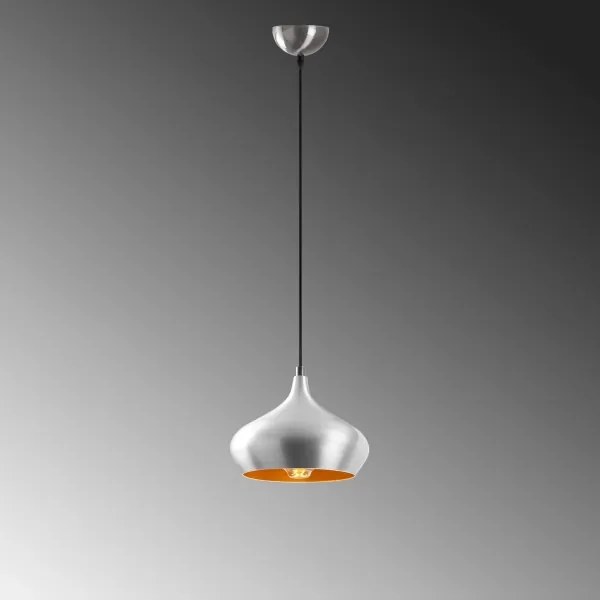 Lampadario a sospensione DODO con cavo, 1xE27/40W/230V, cromo opaco