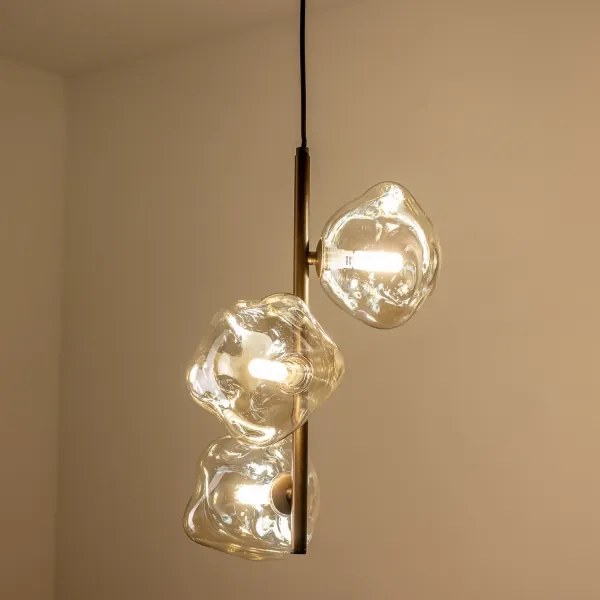 BRILAGI - Lampadario sospeso a cavo VULCANO 3xG9/8W/230V bronzo/beige fumé