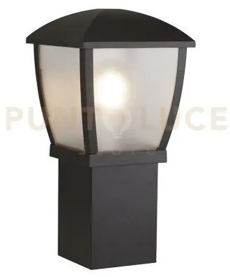 Seattle post - metallo nero e policarbonato trasparente satinato