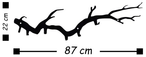 Appendiabiti da parete 22x87 cm ramo
